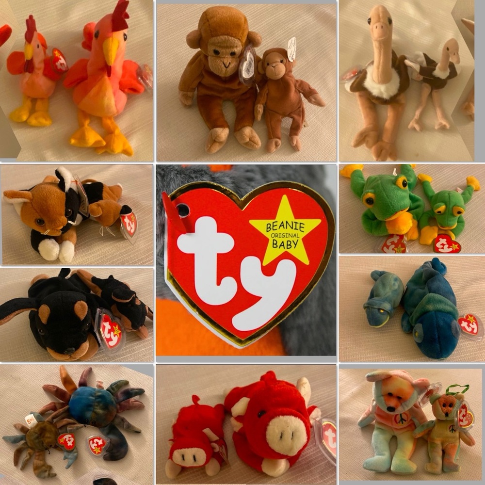 Beanie Babies - mommy and baby - excellent condition!